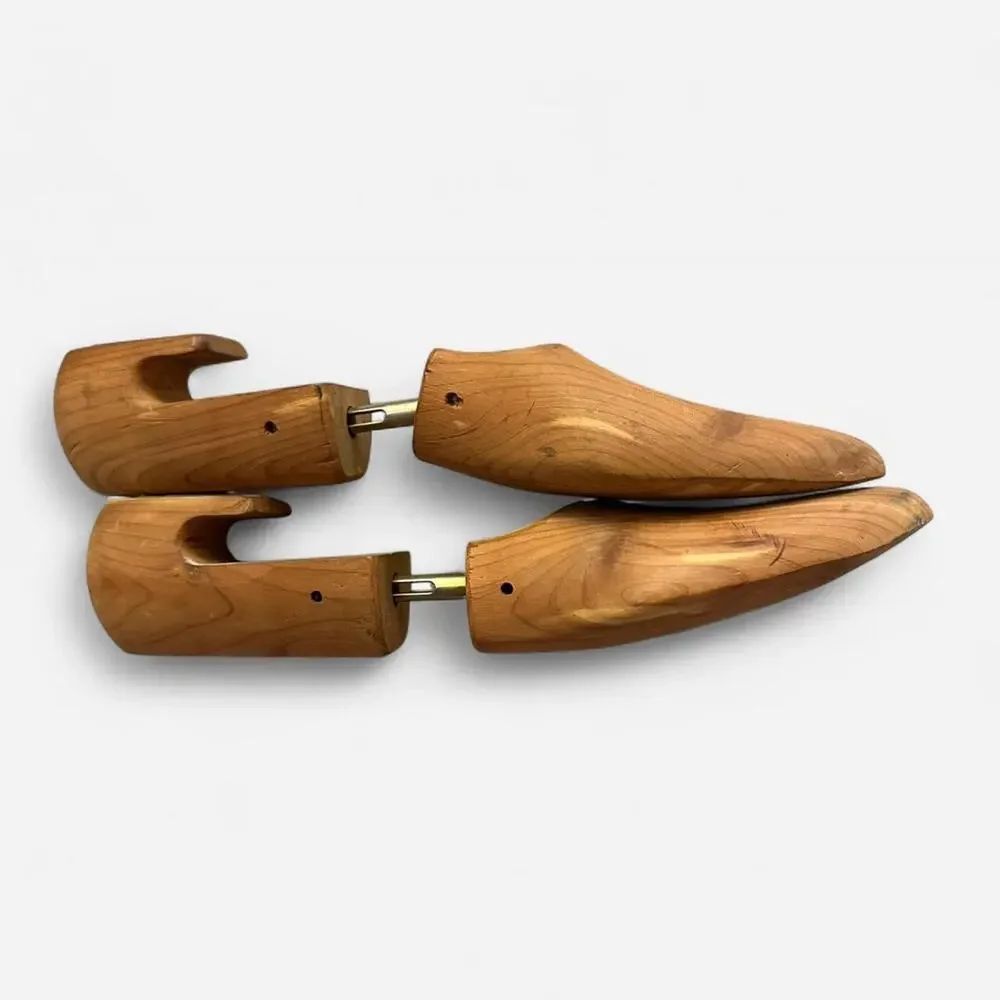 Vintage Gucci Shoe Tree cedar wood old money men size 9.5 - 10.5 quiet luxury